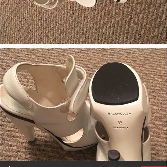 💯Authentic Balenciaga white heels - Picture 6 of 7