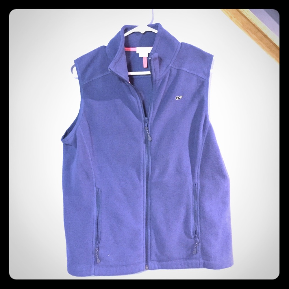 Vineyard Vines Women's Fleece Vest (Navy Blue)
