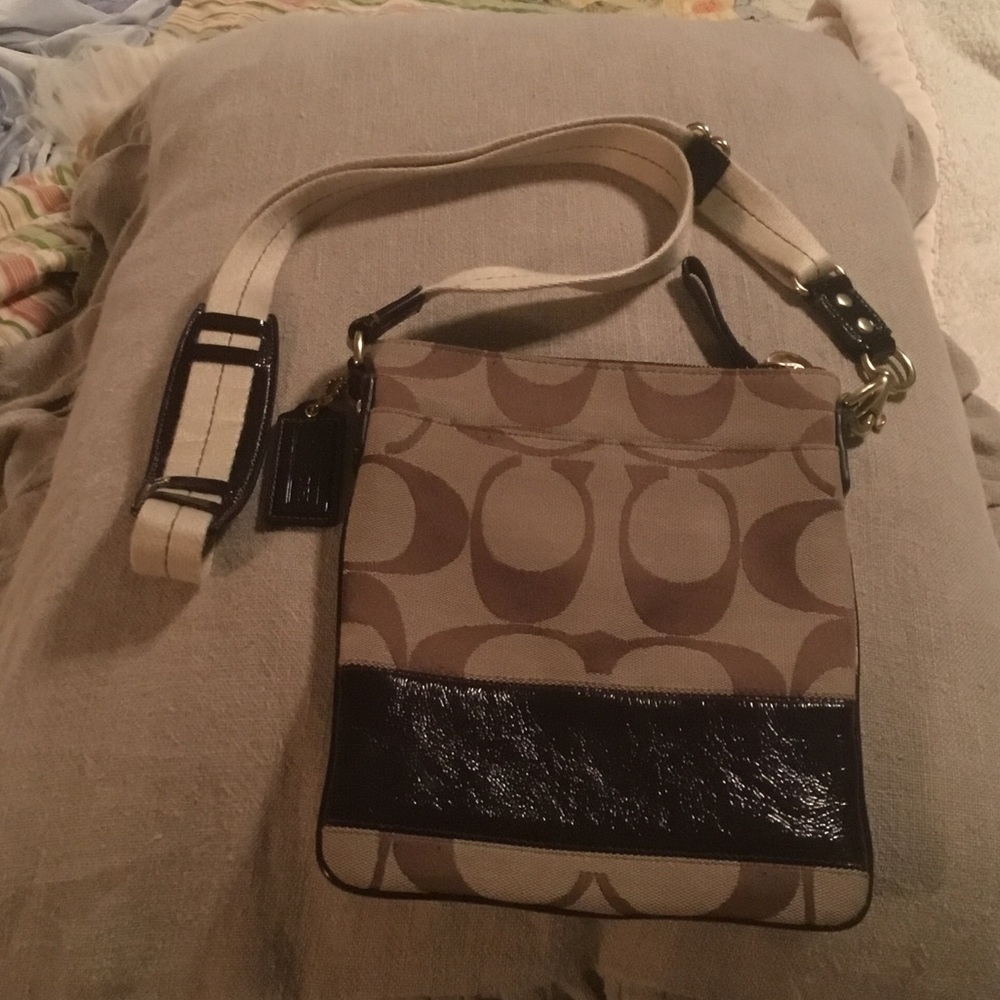 Coach signature cross body