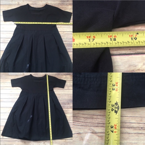 SOLD 🍂Sz Large COS Pleated Skirt Scoop Neck Dress - Picture 2 of 7