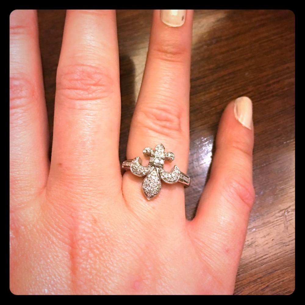 Sterling/ real diamond ring.