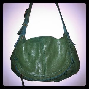 Leather Lucky Brand Teal Bag