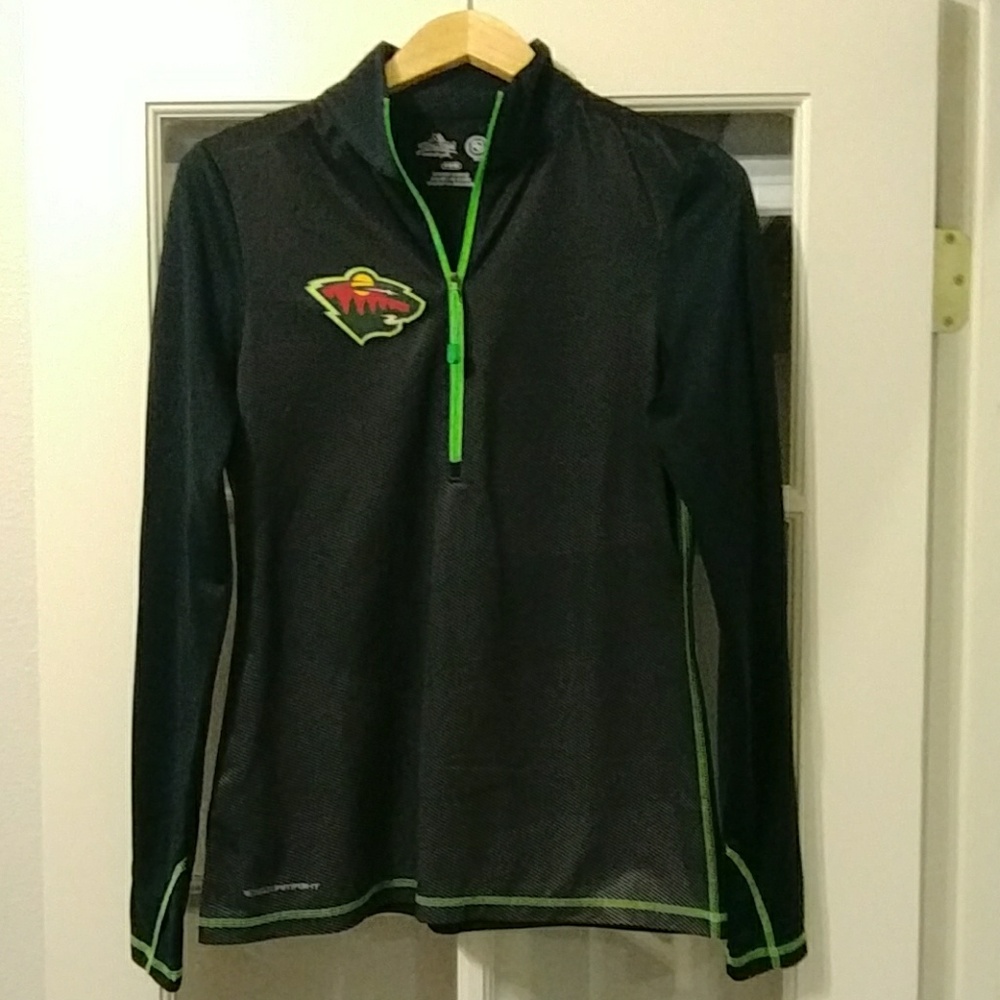 Minnesota Wild Majestic Long Sleeve Half Zip