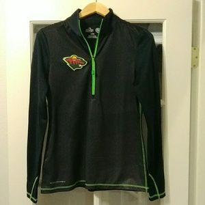 Minnesota Wild Majestic Long Sleeve Half Zip