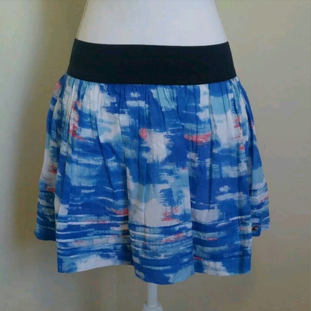 Hollister Skirt Mini Flowing Ocean Beach Colors