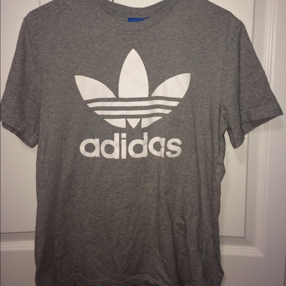 Grey adidas shirt