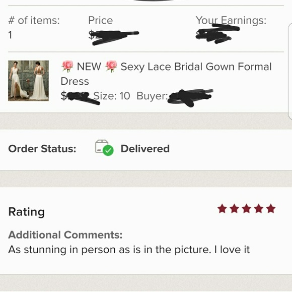 Sexy Lace Bridal Gown Formal Dress Wedding - Picture 8 of 8