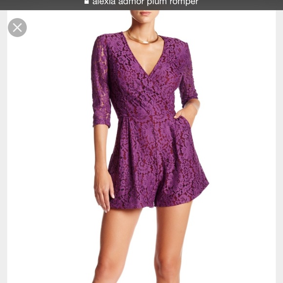 Alexia Admor Other - Price Drop🎉🎉🎉🎉Alexia Admor Plum Romper!
