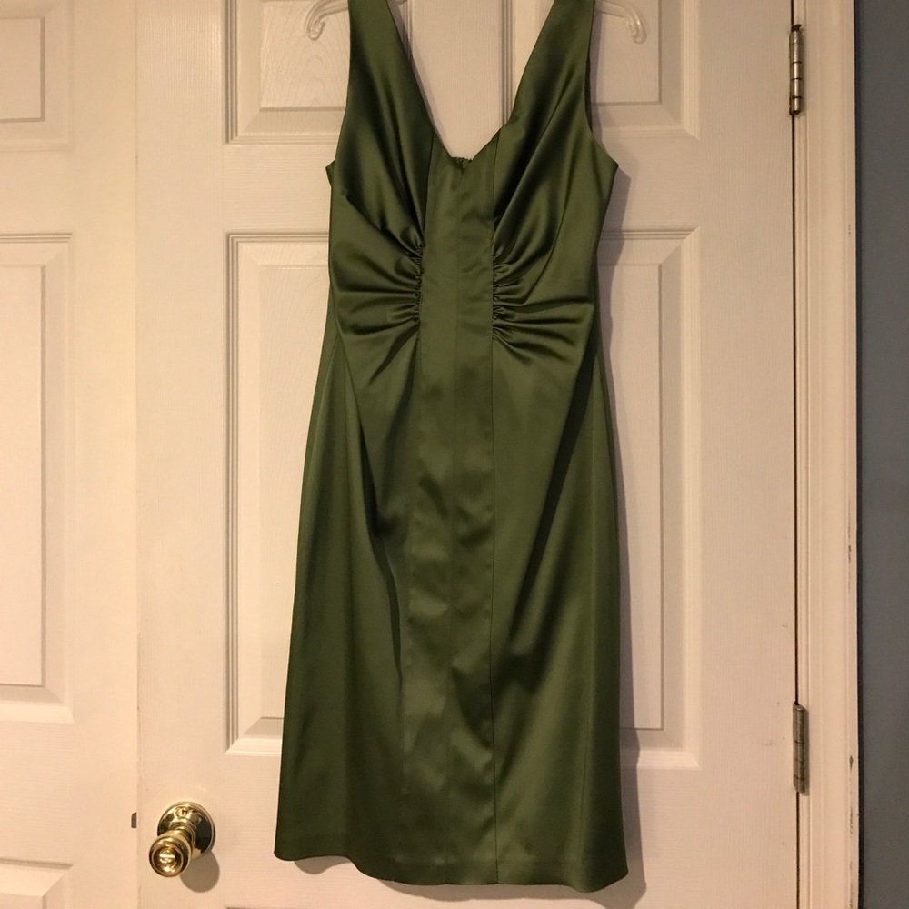 Kay Unger Olive Green Cocktail Dress