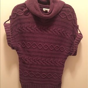 FREE with purchase Cowl Neck Short Sleeved Sweater