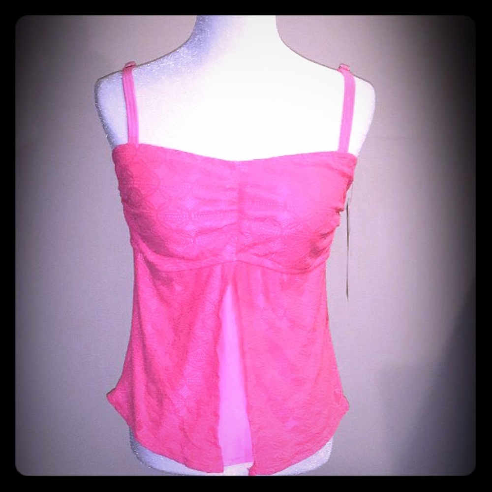❌❌SOLD❌❌NWT Pink Bathing Suit Halter Top