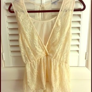 Lace tank top size large from Charlotte Russe