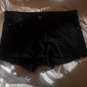 Black Jean shorts
