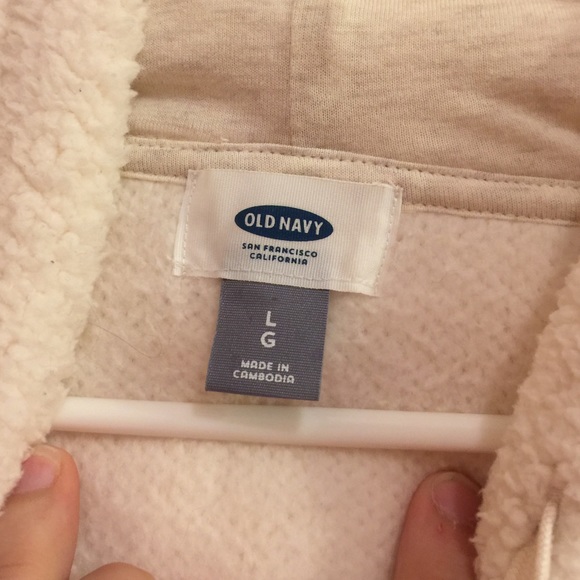 Women's size L sherpa hoodie - Picture 2 of 5