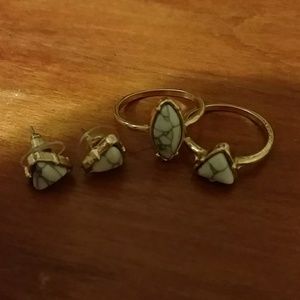 Earring and ring set!