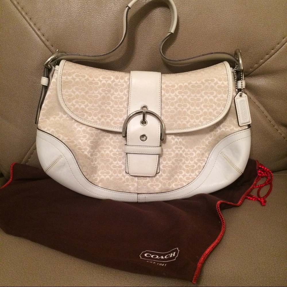 **SOLD** Coach signature hobo handbag
