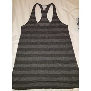 Dark grey and light grey Kirra sparkly tank top