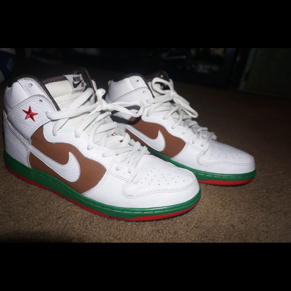 Nike sb dunk high "California flag"