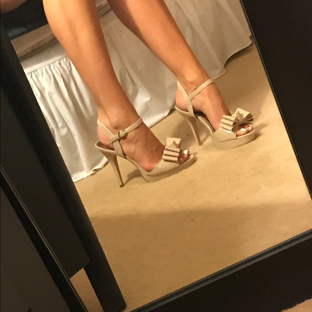 Patent Leather Bow Heels