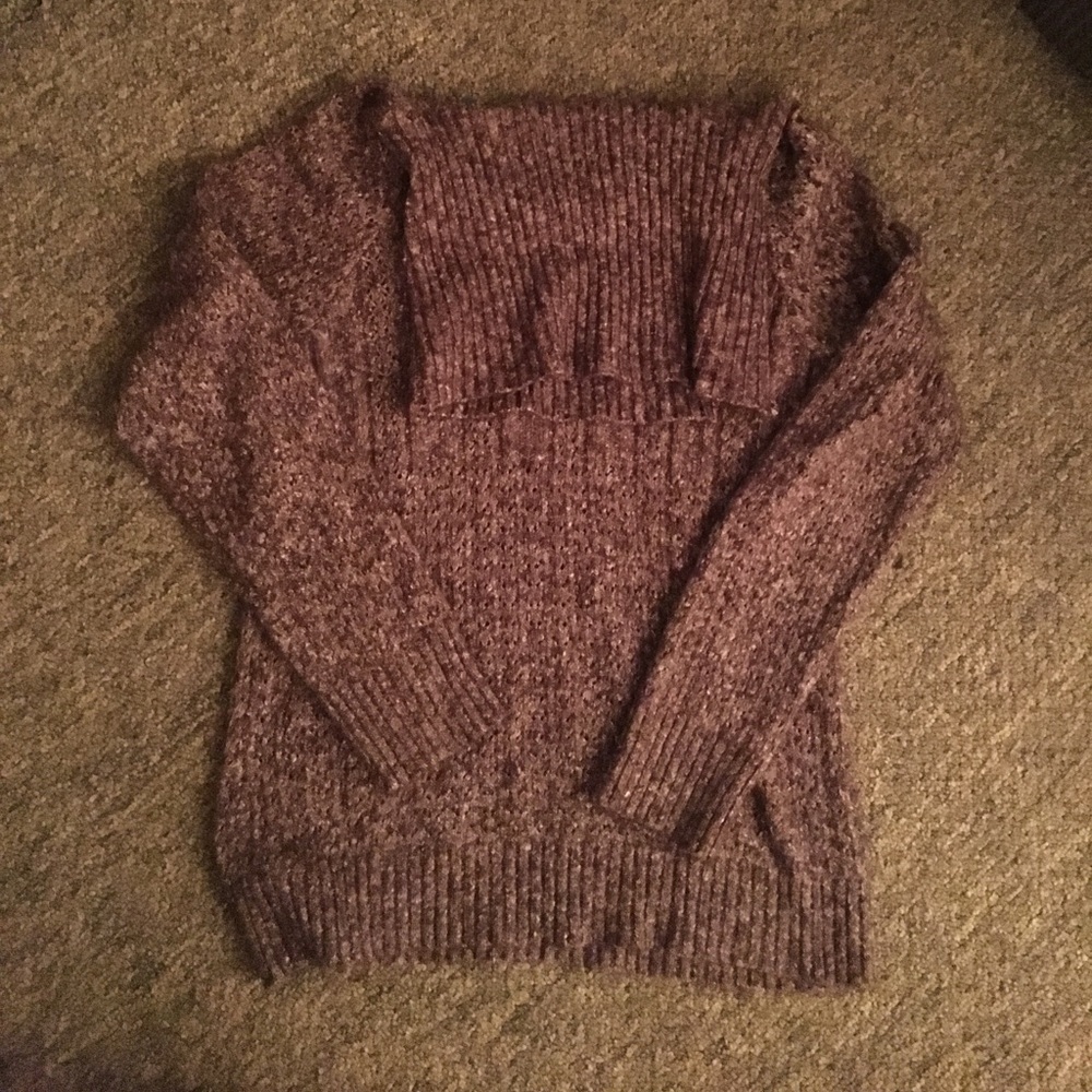 Purple Turtle Neck Sweater