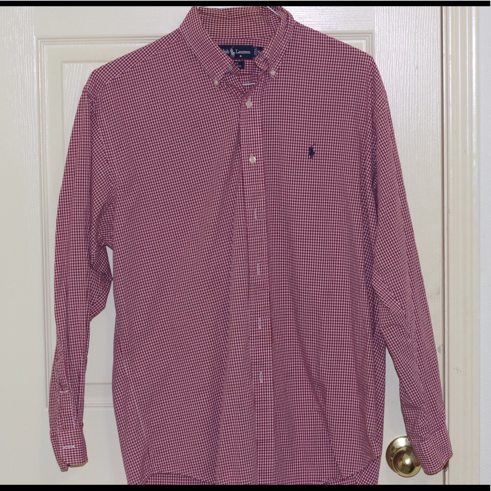 Polo dress shirt men's medium