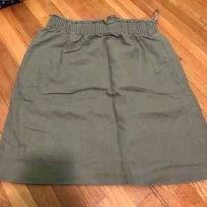 Jcrew linen cotton sidewalk skirt