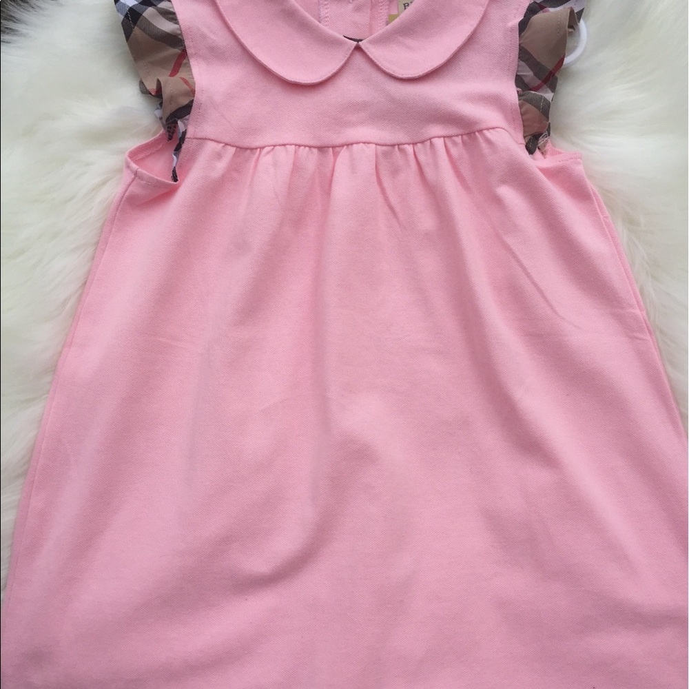 Pink Burberry like toddler dress