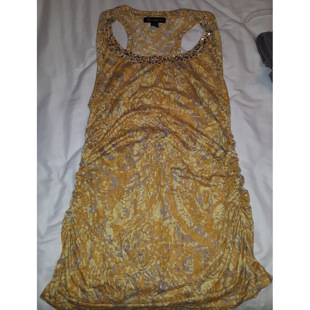 I.N.C. rouched tank top