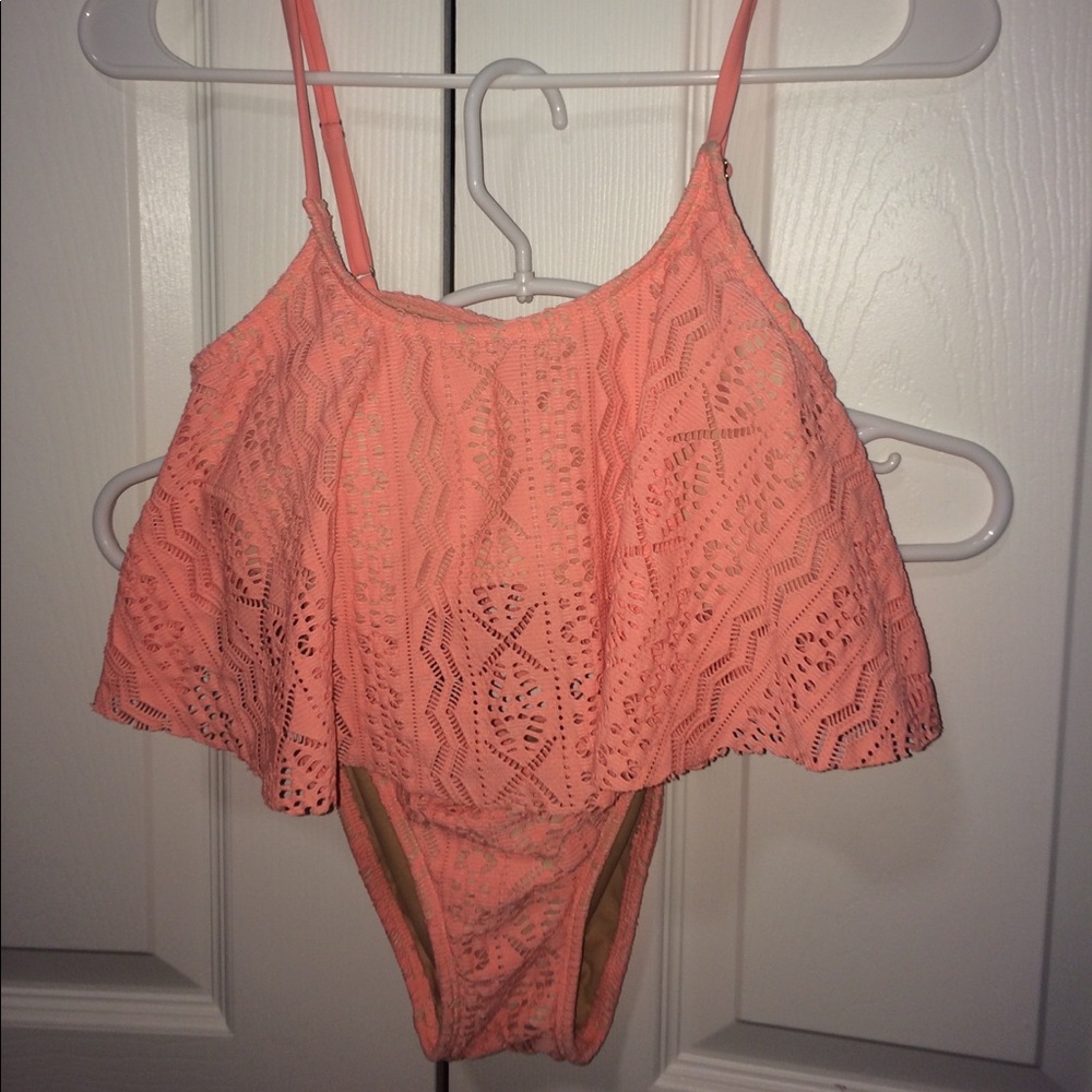 coral bikini