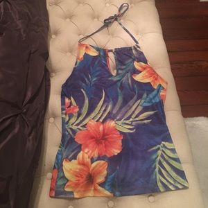 Tropical print shirt