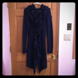 Women's size L Navy duster
