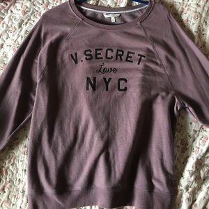 Victoria's Secret sweatshirt in deep plum color