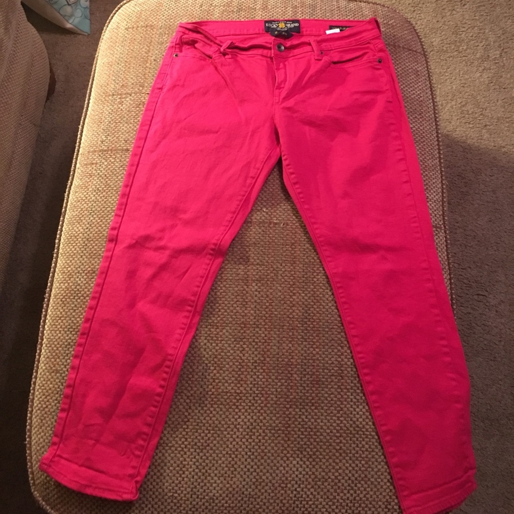 New Lucky Brand size 8 pink capris