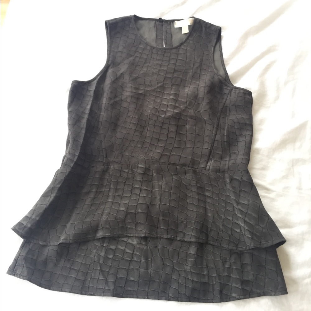 🤩HP🤩MICHAEL KORS snake peplum tank never worn!