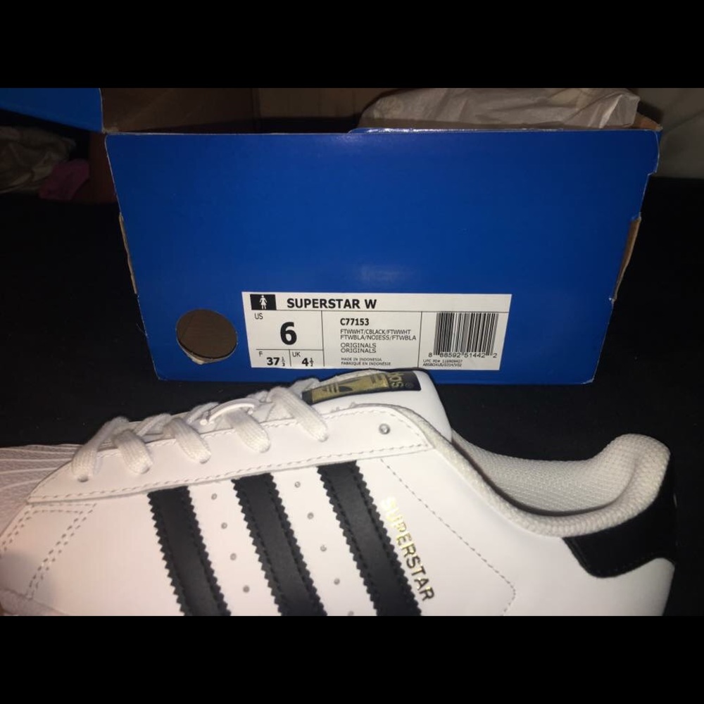 Adidas Superstar Women's Black and White