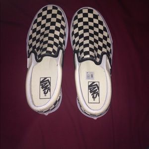 Checkered Vans size 7