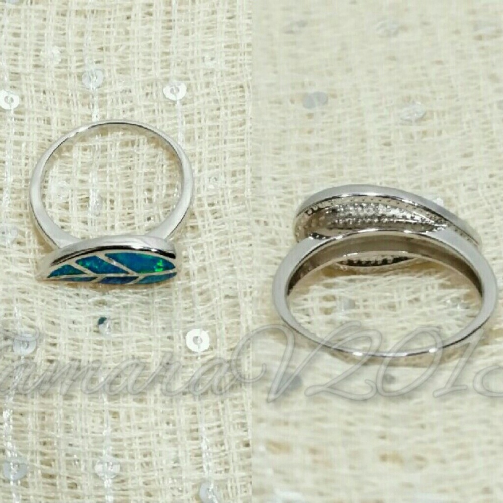 Gorgeous Leaf Opal Ring