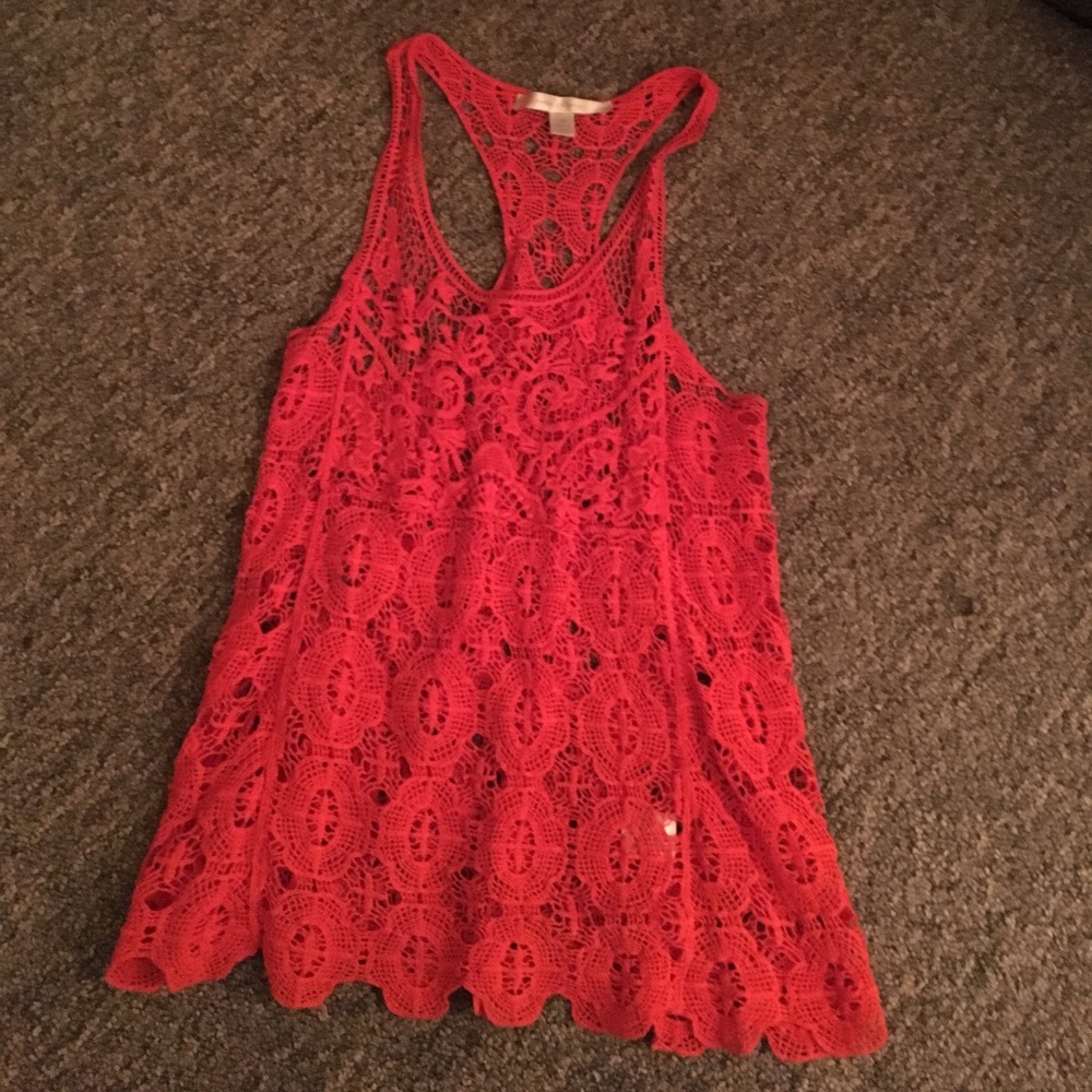Lace tank top