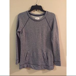 Lou & Grey Striped Pocket Loose Fit Top