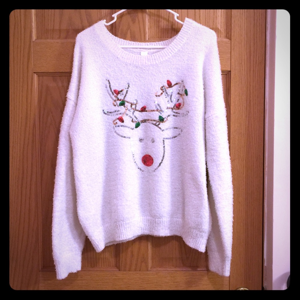 Women's size XL reindeer sweater