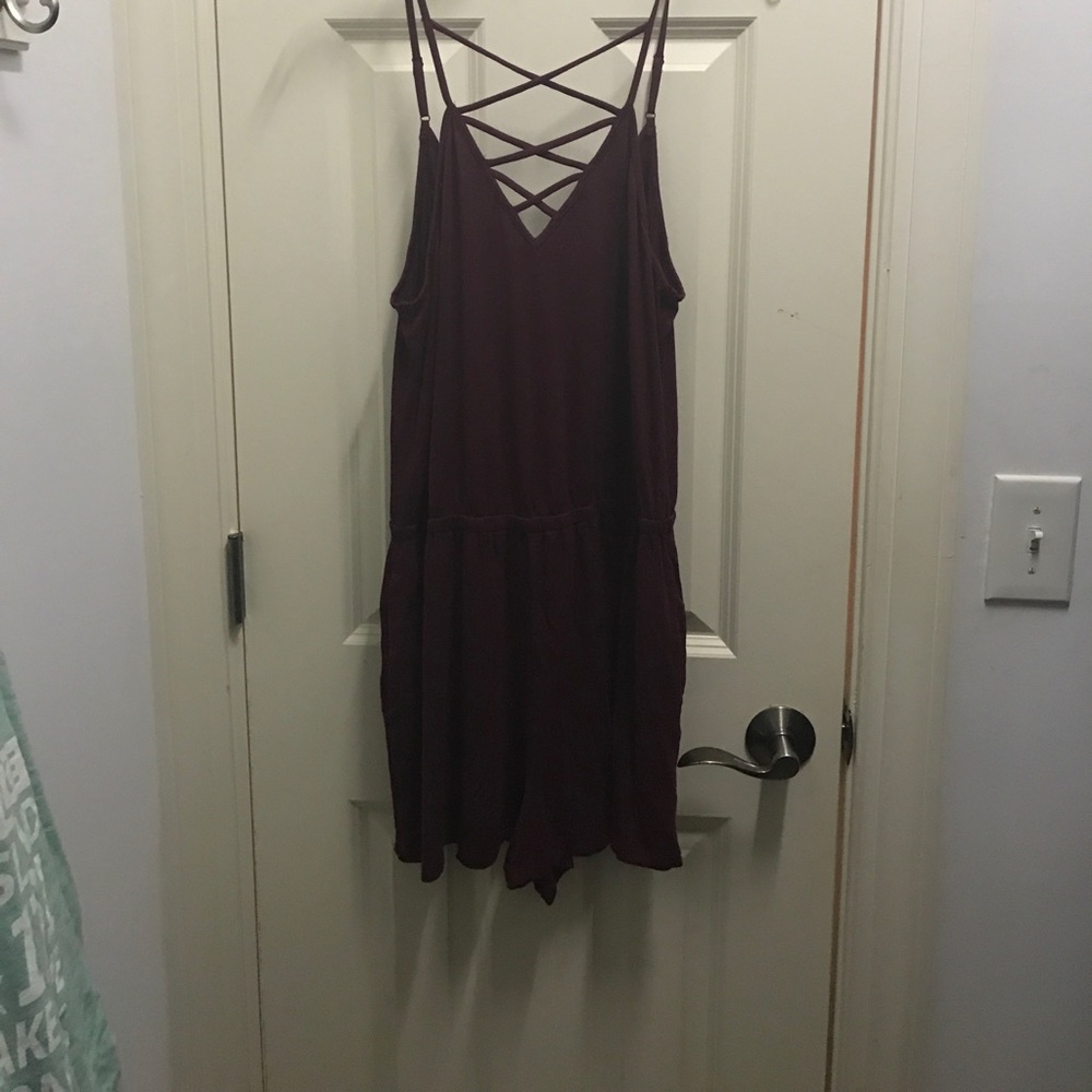 NWT American Eagle maroon romper