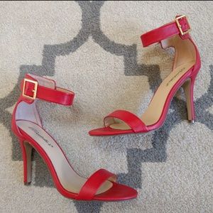 *NEW* Red ankle strap heels