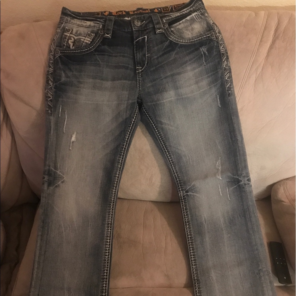 Mens Rock Revival Jeans - Picture 1 of 2