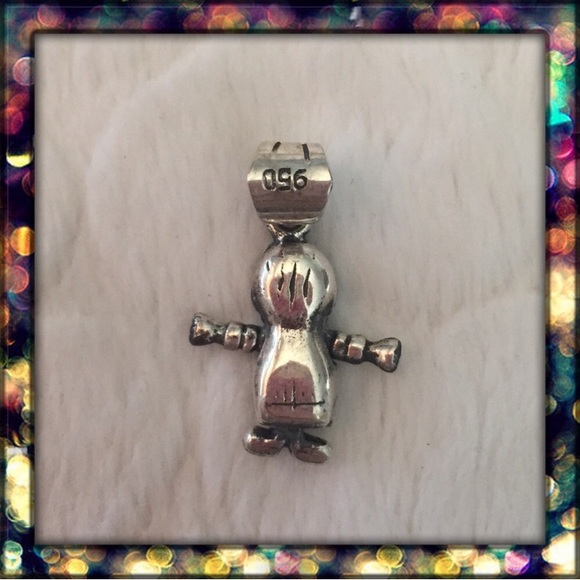 New Adorable 950 stamped little Boy charm - Picture 2 of 4