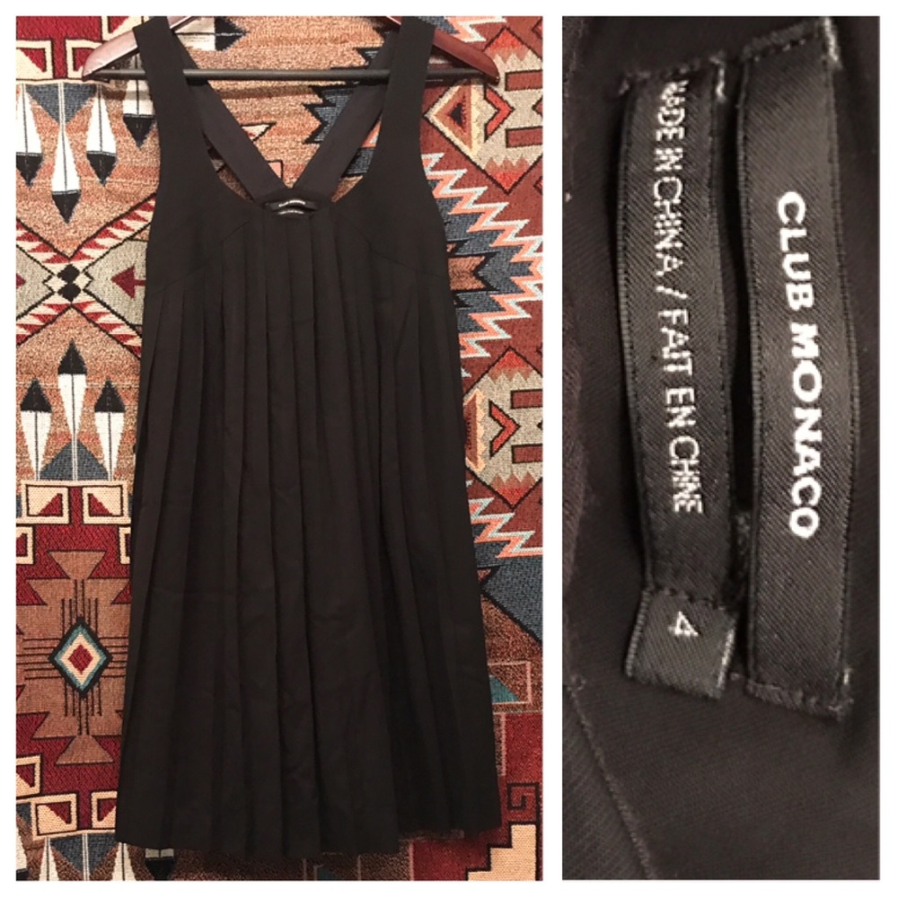 Club Monaco Black Dress Sz 4