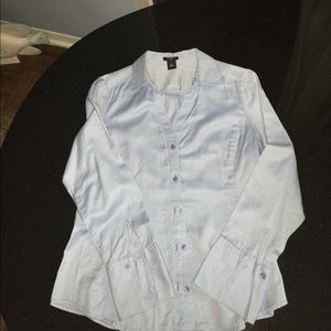 Ann Taylor Light Blue Button Down Shirt