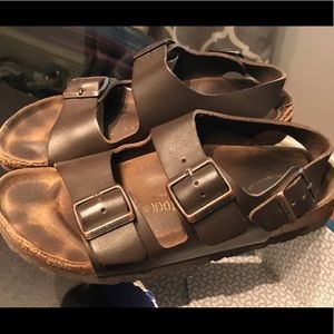 Birkenstock Milano oiled leather sandals -size 7