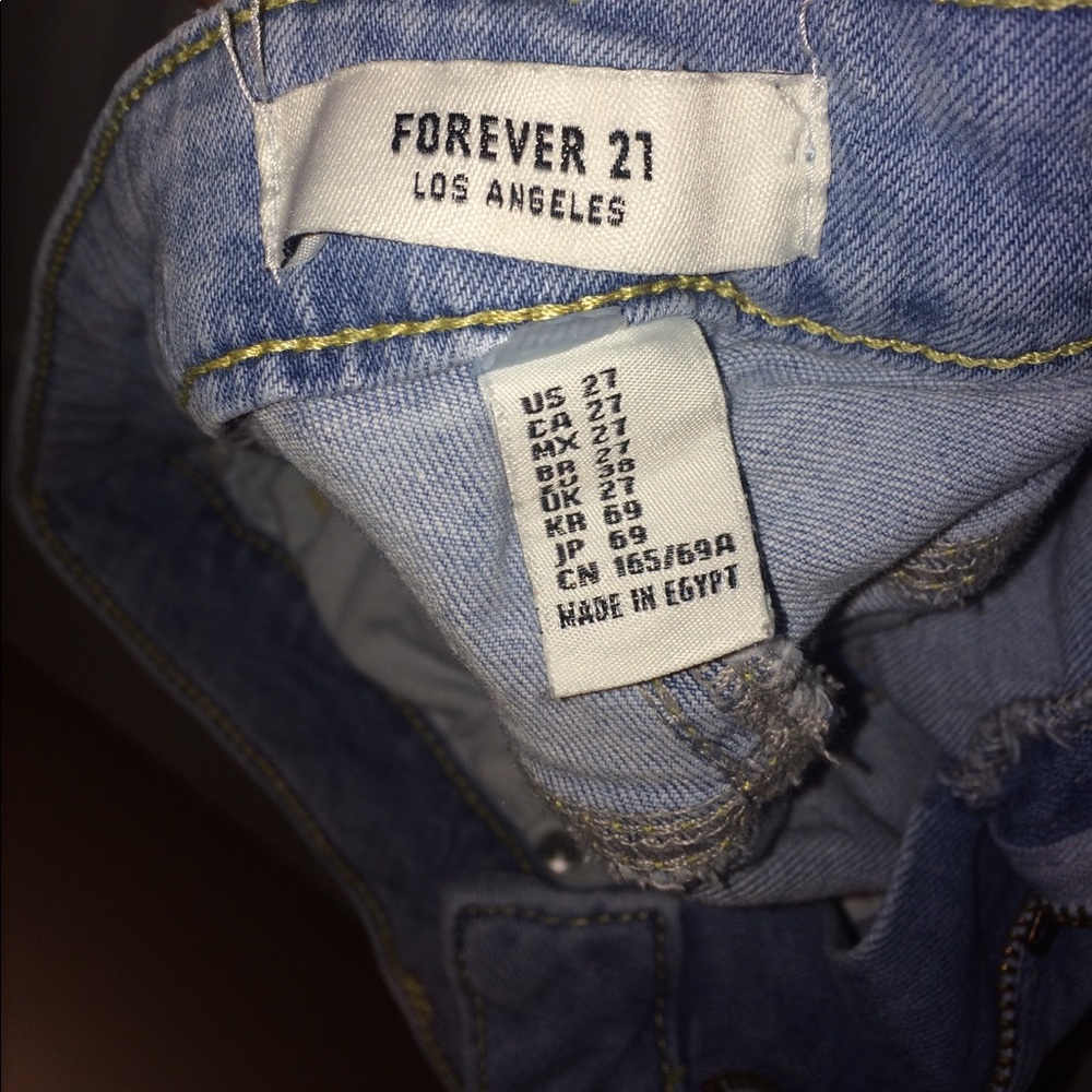 Forever 21 light blue jeans