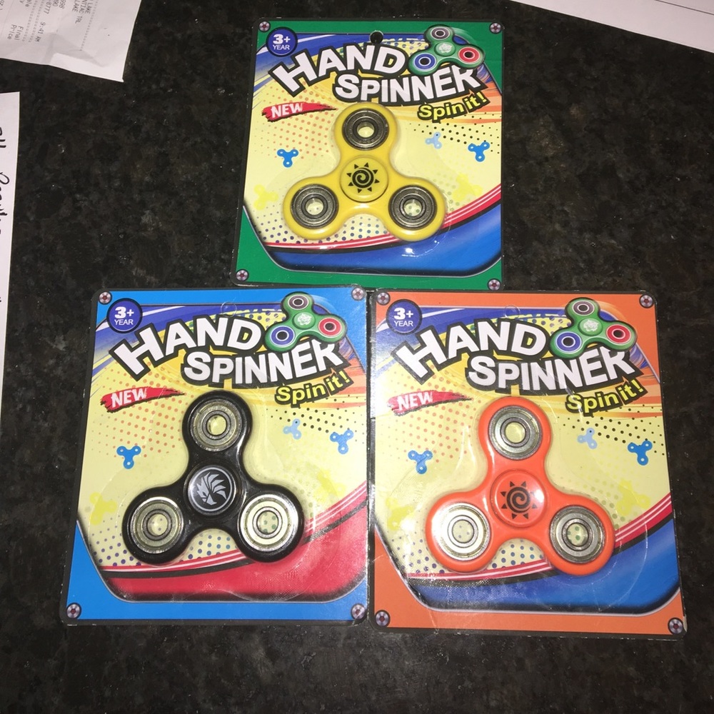 3x Fidget Spinners