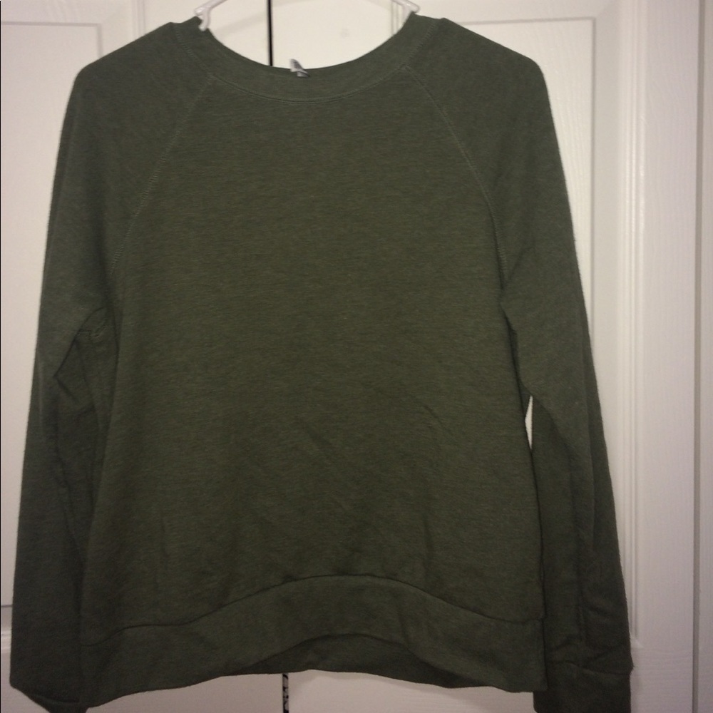 Olive green sweatshirt